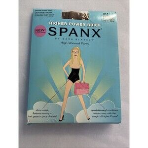 SPANX High Power Brief High Waisted Cotton Panty Cocoa Size B